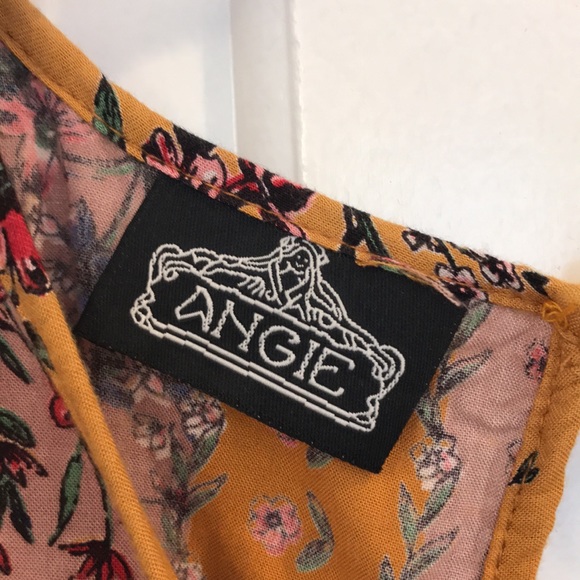 Angie Floral Crop top Size S - Picture 3 of 4